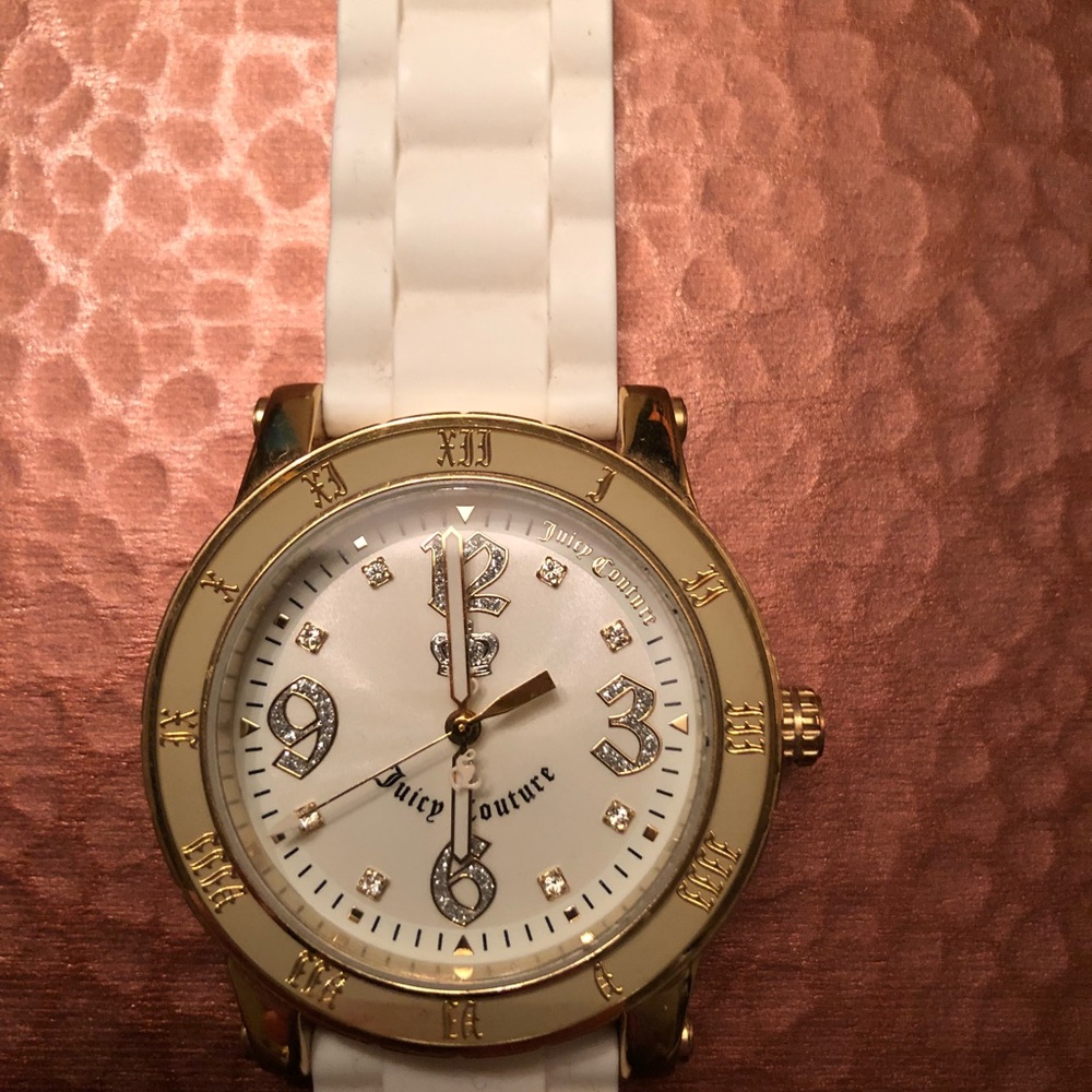 White jelly band Juicy Couture watch