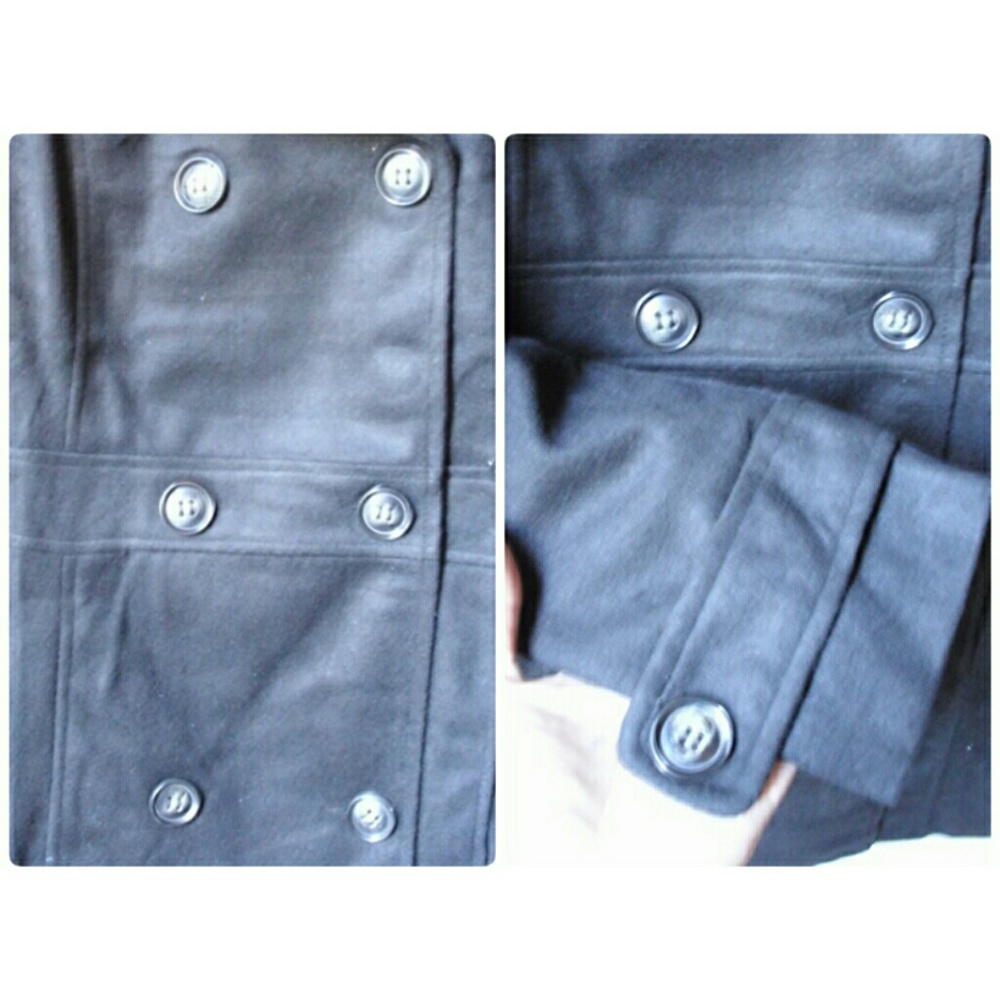 🔥OFFER💲32! LAST 1! XL🔥PLUS SIZE BLACK PEACOAT!T - Picture 4 of 5