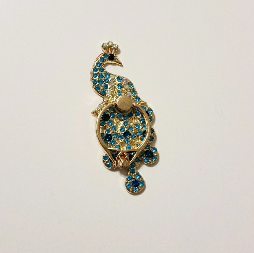 Blue Peacock Phone Ring