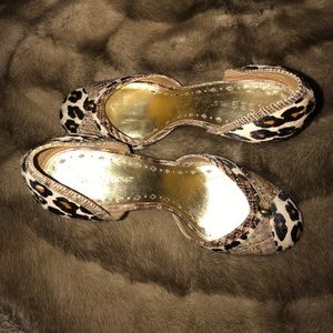 Pony hair leopard print shoe