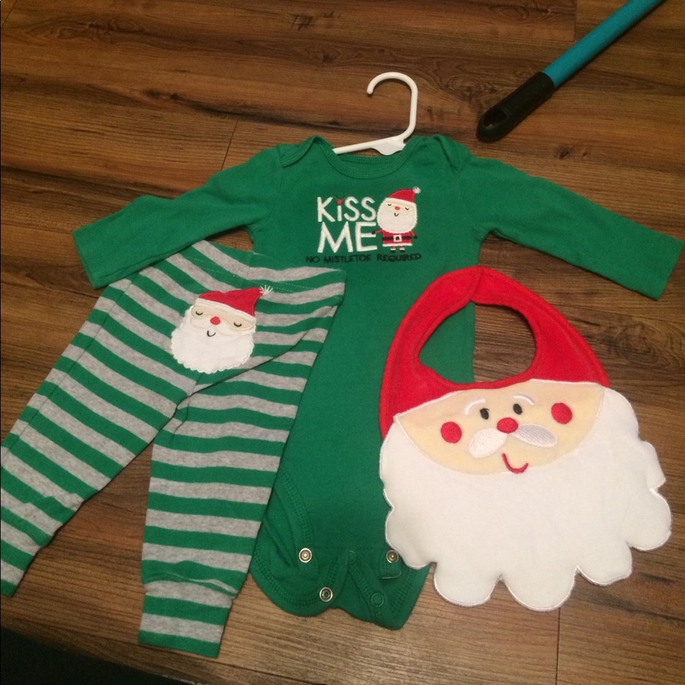 Santa outfit with santa bib