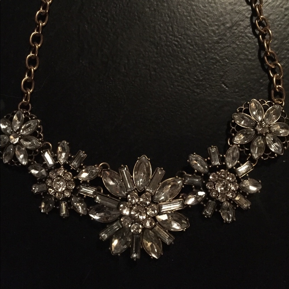 Crystal Flower Necklace