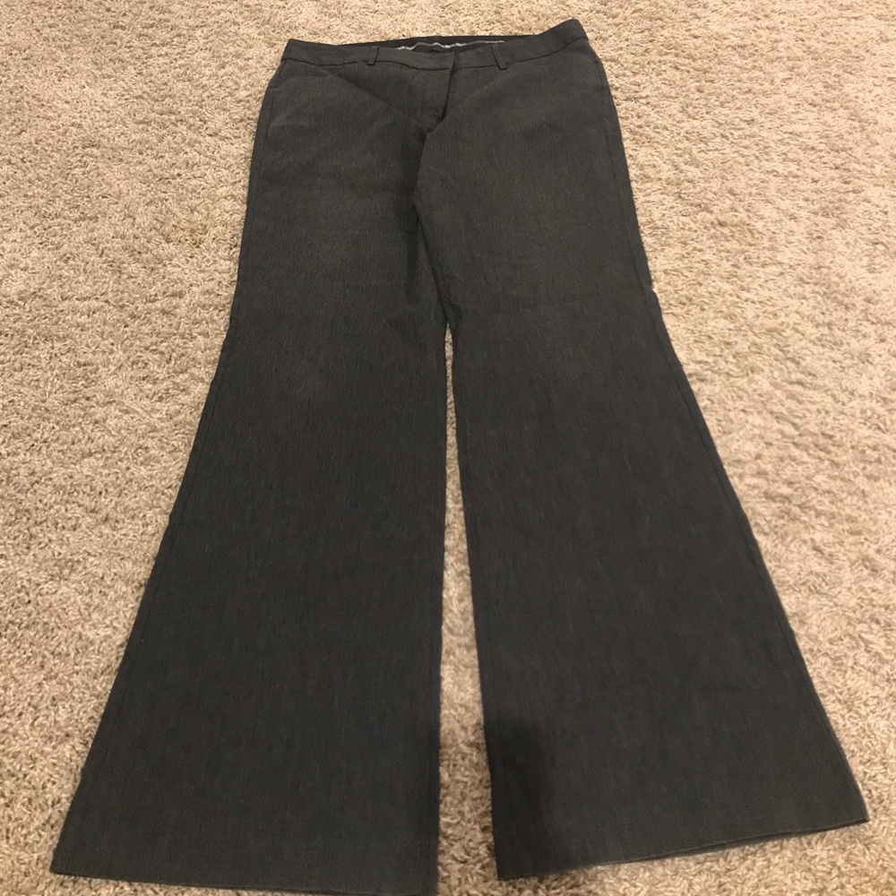Dark gray Express Editor wide leg dress pants
