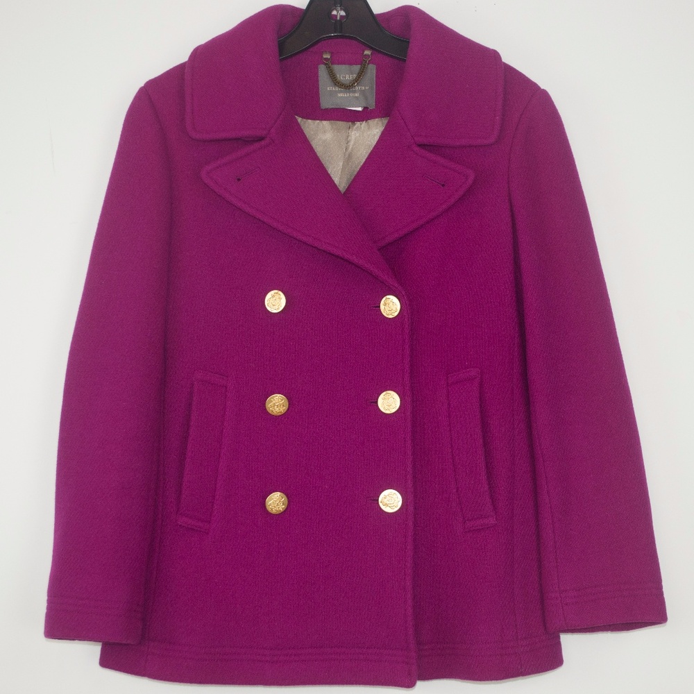 J.Crew Pea Coat with gold hardware