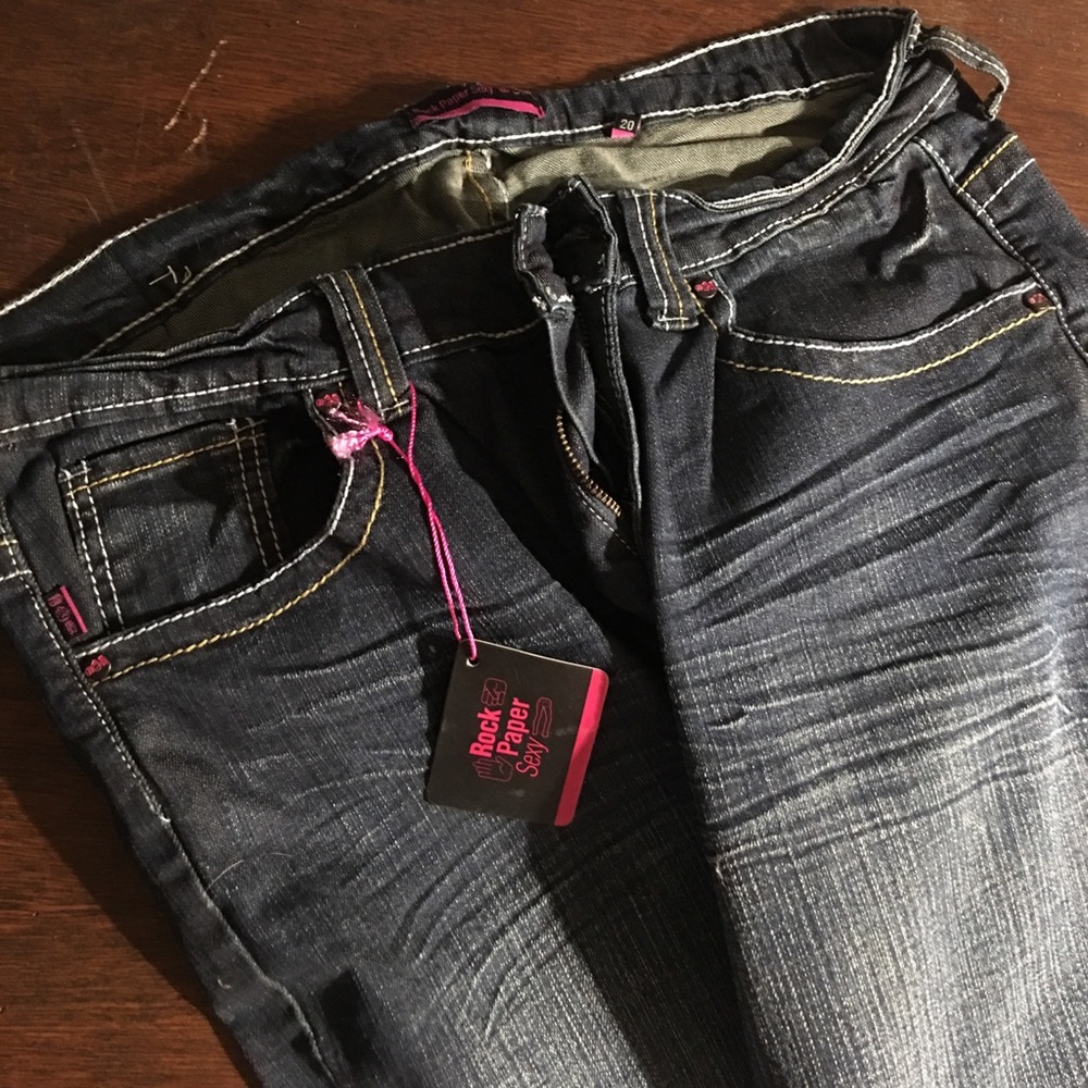 Rock Paper Sexy, size 20, dark wash, NWT