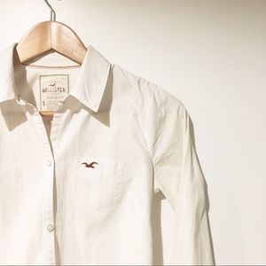 Holister Vertical Stripe Button Down Shirt