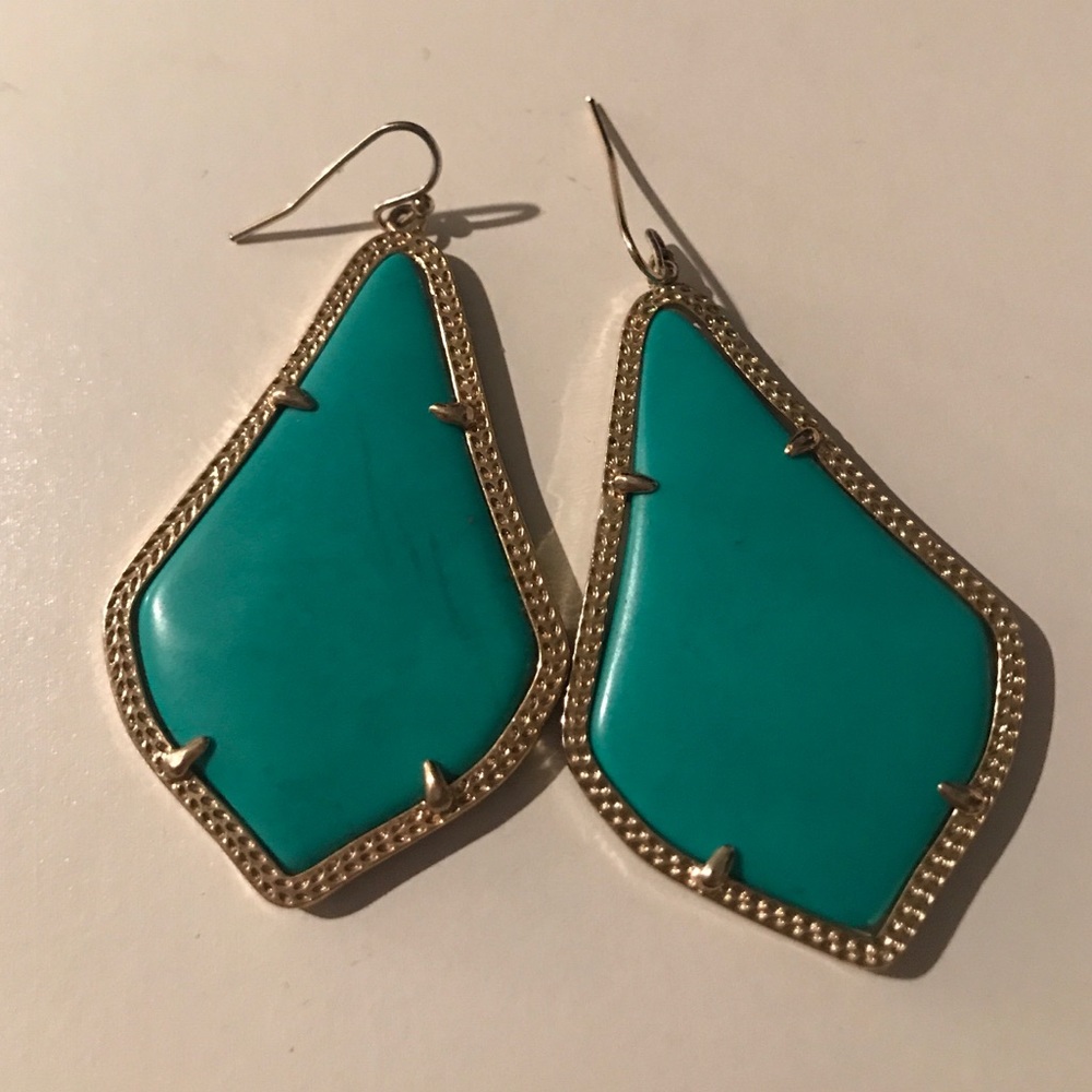 Kendra Scott Alexandra Earring ✨ Teal & Gold