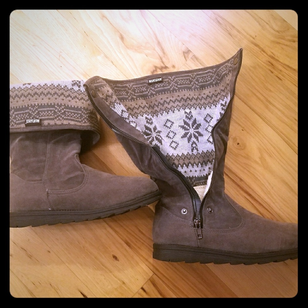 Muk Luks fleece lined boots