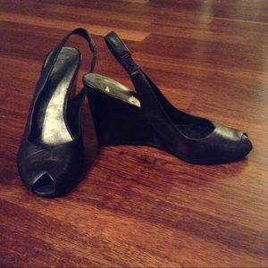 Nine West Black Wedge