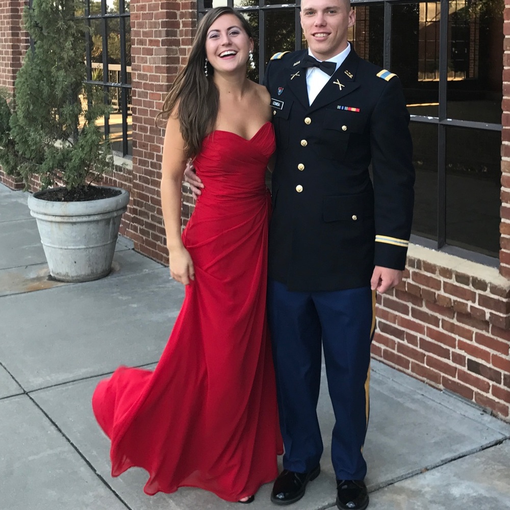 Elegant Corset Red Dress 💎