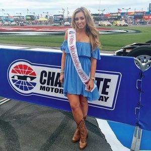 Deep Carolina blue dress