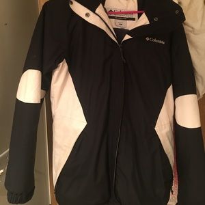 Black and white Colombia winter jacket
