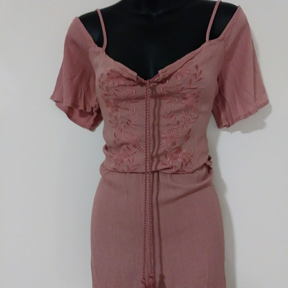 Embroidered romper