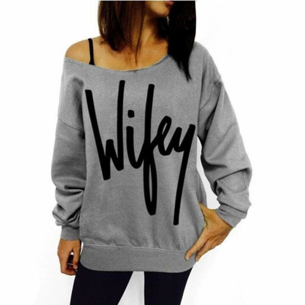 Gray Wifey Sweatshirt