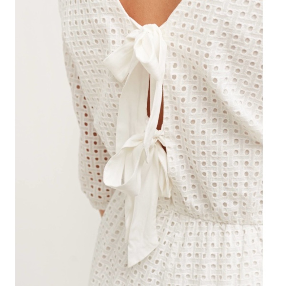 Anthropologie Eyelet Romper - Picture 2 of 2