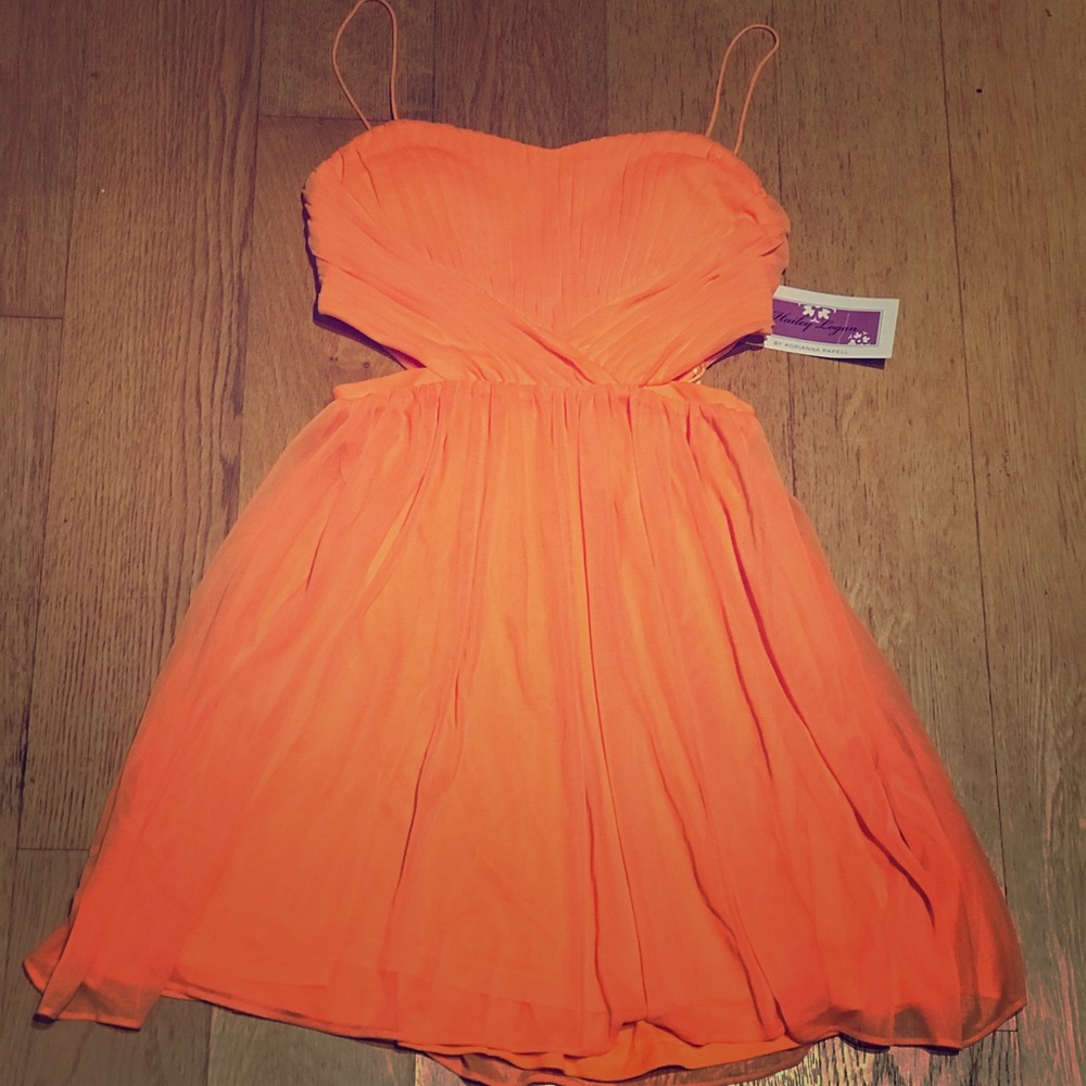 Orange Cut Out Dress!