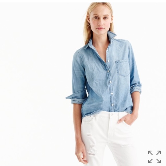 blue jean button down