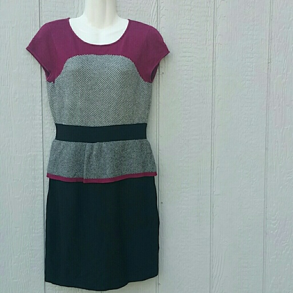 Sparrow Anthropologie Wool Peplum Dress Serena - Picture 2 of 4