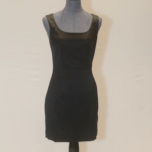 Sexy Designer D&G black satin mini dress women