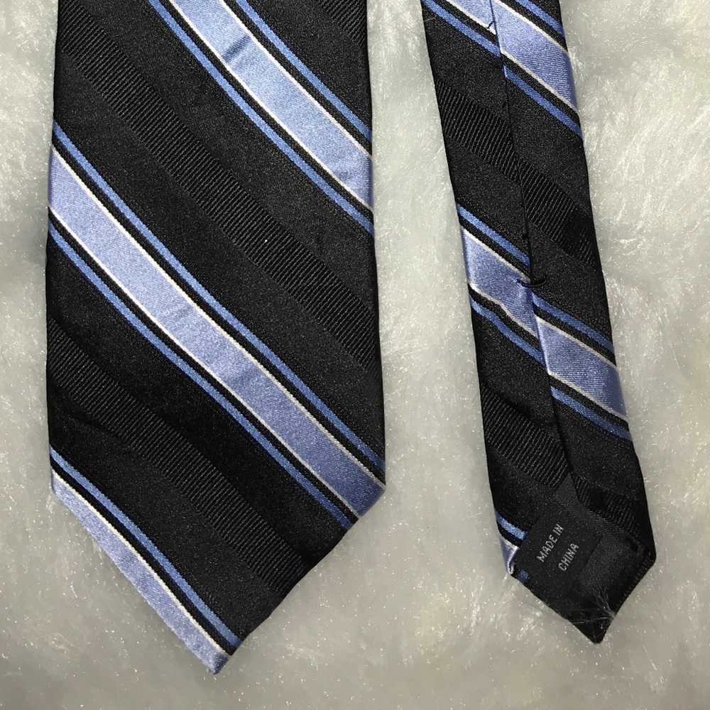 Michael Kors Black and Blue Stripped Tie