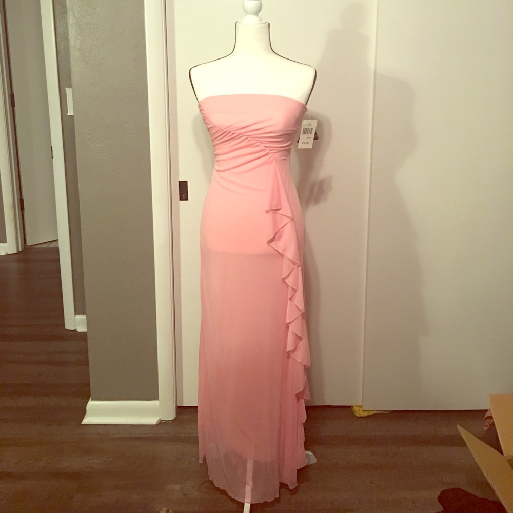 Rose evening gown