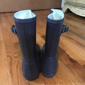 Navy Blue Short Hunter Boots