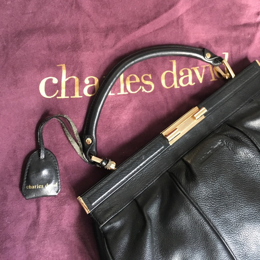Charles David leather satchel