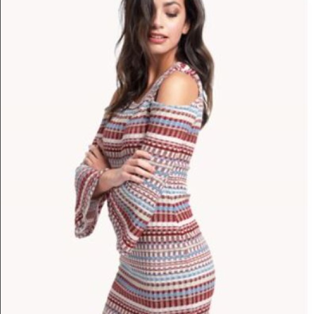 Ella Moss nomadic ribbed dress XS