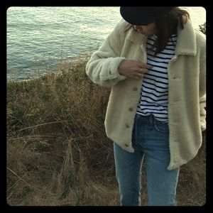 ASOS shearling / teddy bear / borg jacket
