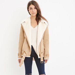 NWOT Faux Suede Moto Jacket