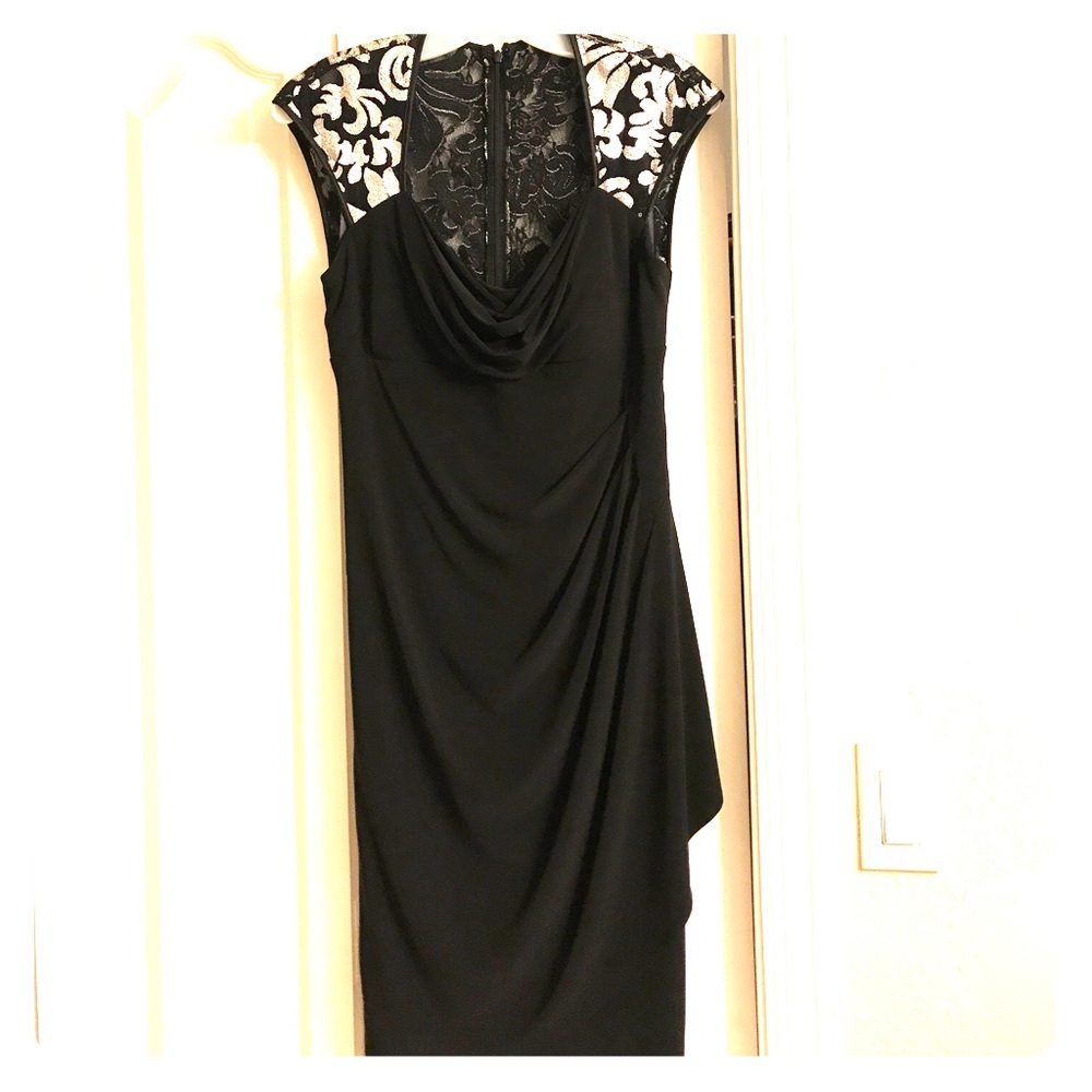 Black and silver dress