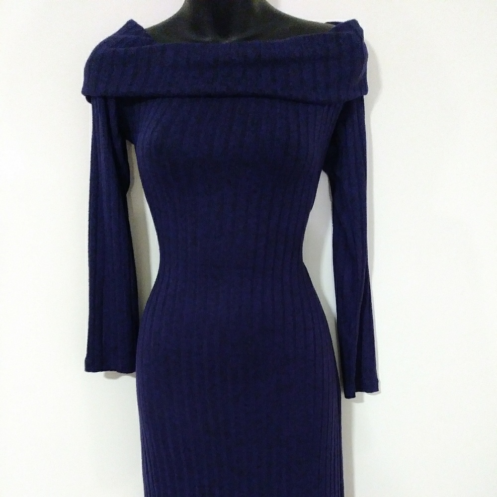 Ribbed knit dress