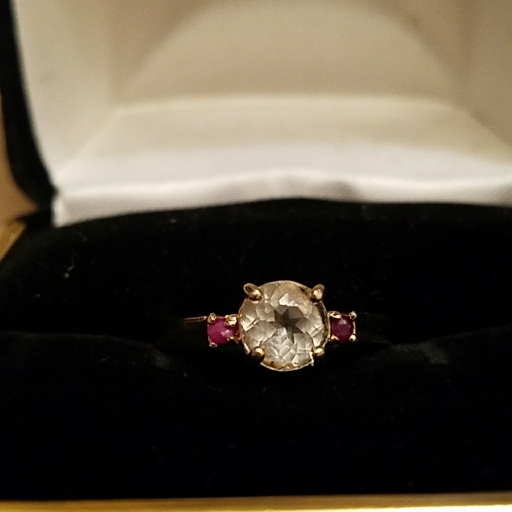 Gold over sterling silver ring