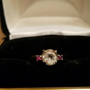 Gold over sterling silver ring