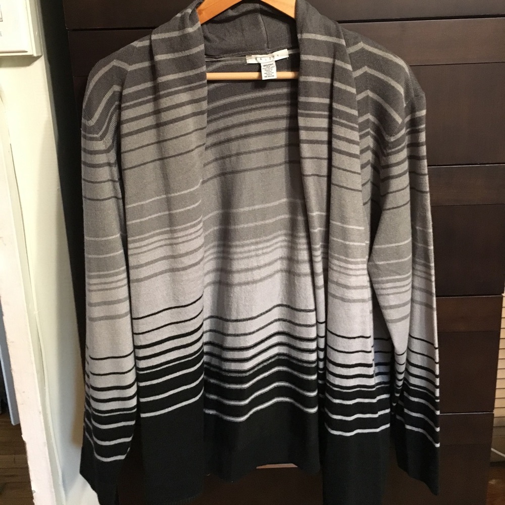Cascading dark toned sweater
