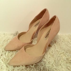 Steve Madden Nude Suede Heels