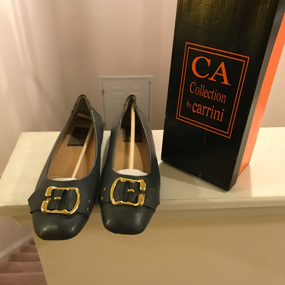 CA collection by Carrini Grey Cacoli Flats