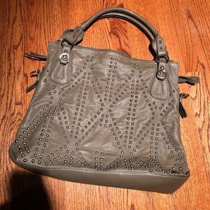 Studded oversized bag