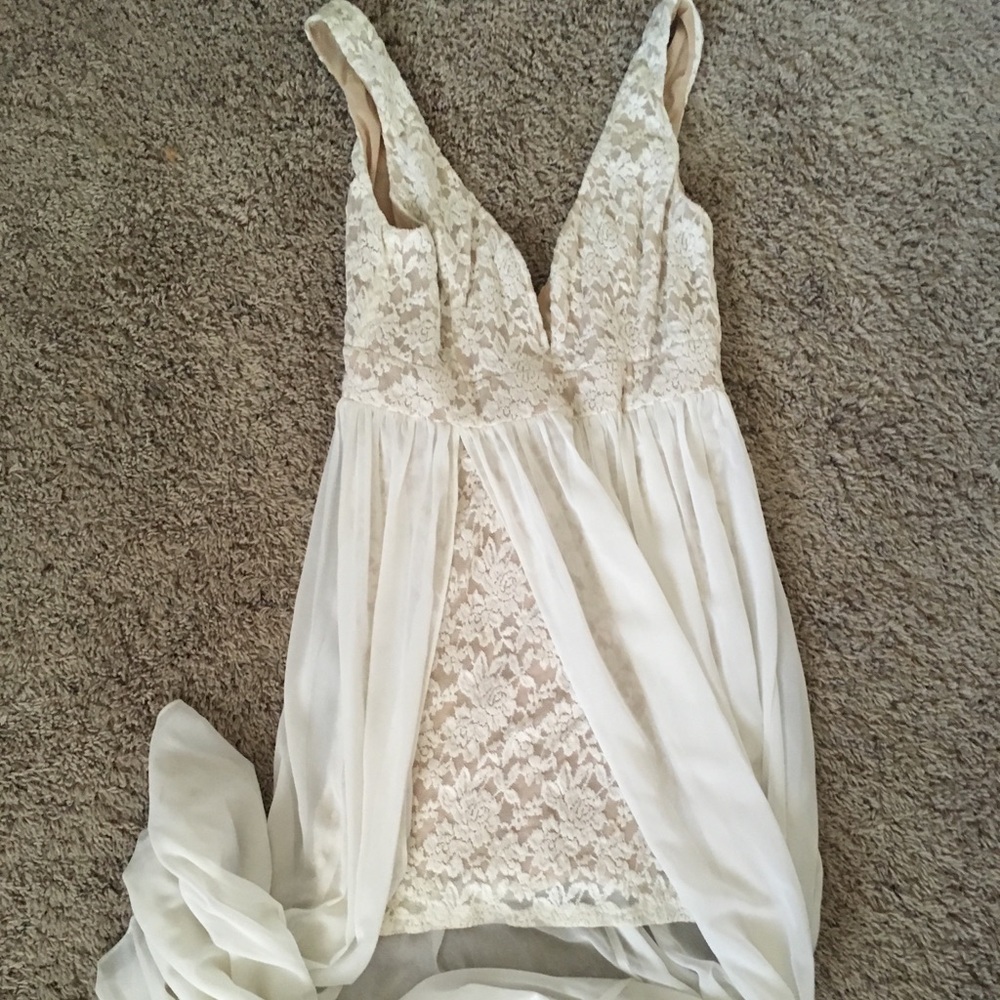 Lulu*s Ark & Co Ivory Maxi Dress