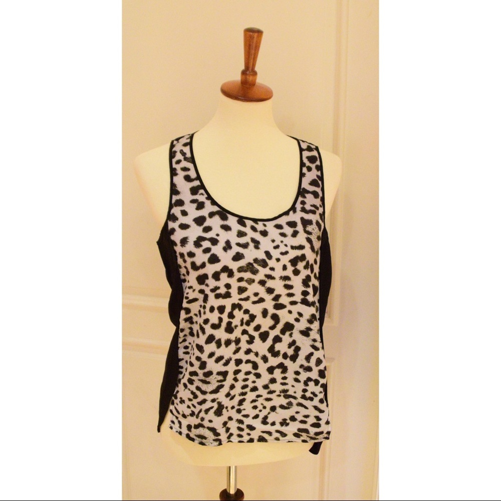 Zebra/Leopard print top H&M
