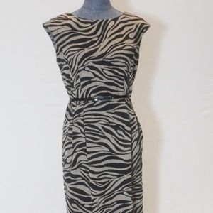 Calvin Klein Animal Print midi dress women