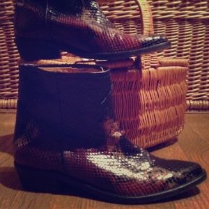 Zara western style leather boots