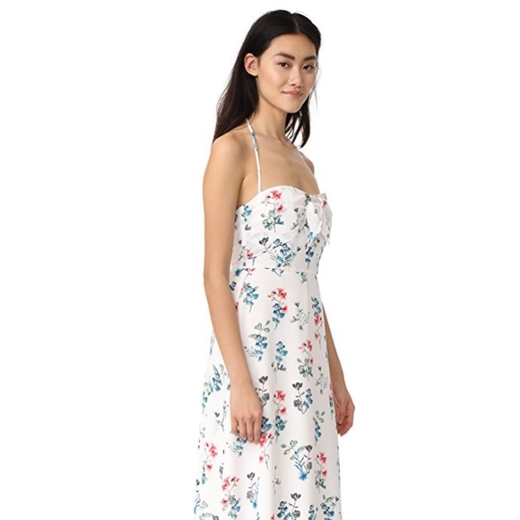 bb dakota // crepe floral midi dress - Picture 3 of 3