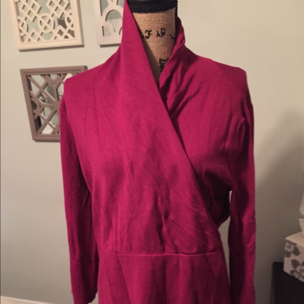 Faux Wrap Sweater