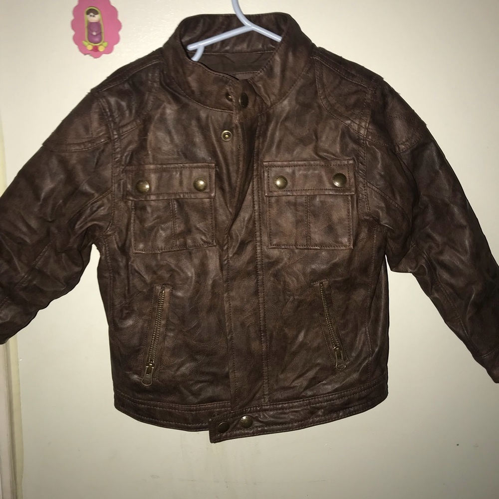 Gap  Boy leather flight jacket