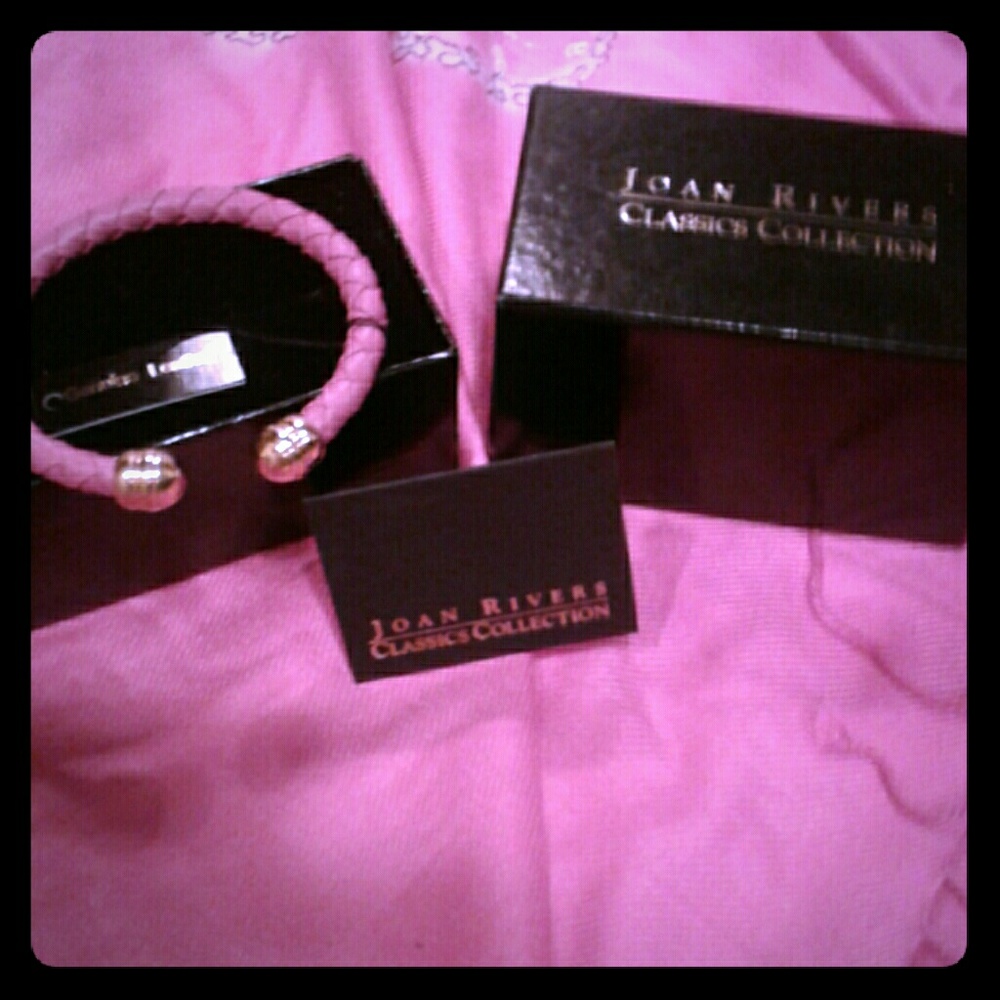 NET Joan Rivers Leather Bangle Bracelet