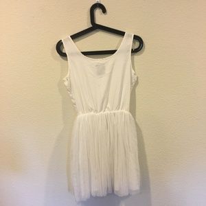 UNIF Dresses - UNIF white frill mesh petticoat tutu dress UNIF Dresses - UNIF white frill mesh petticoat tutu dress