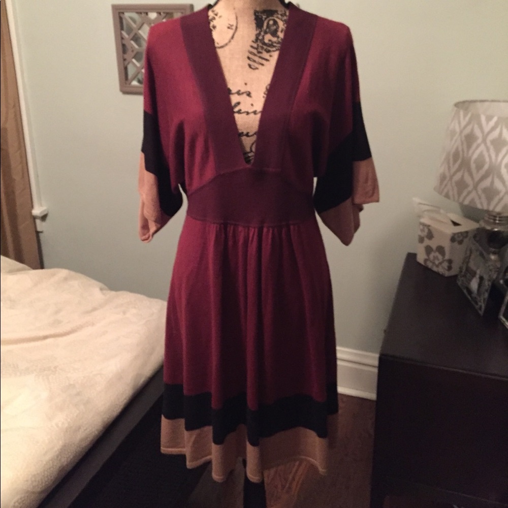 Kimono Style Sweater Dress