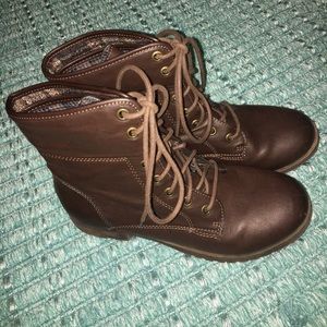 Dark Brown Combat Boots