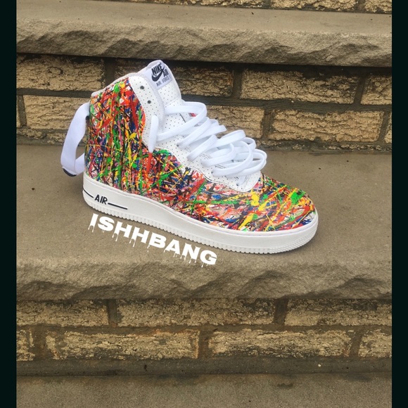 Splatter Air Force 1s - Picture 1 of 1